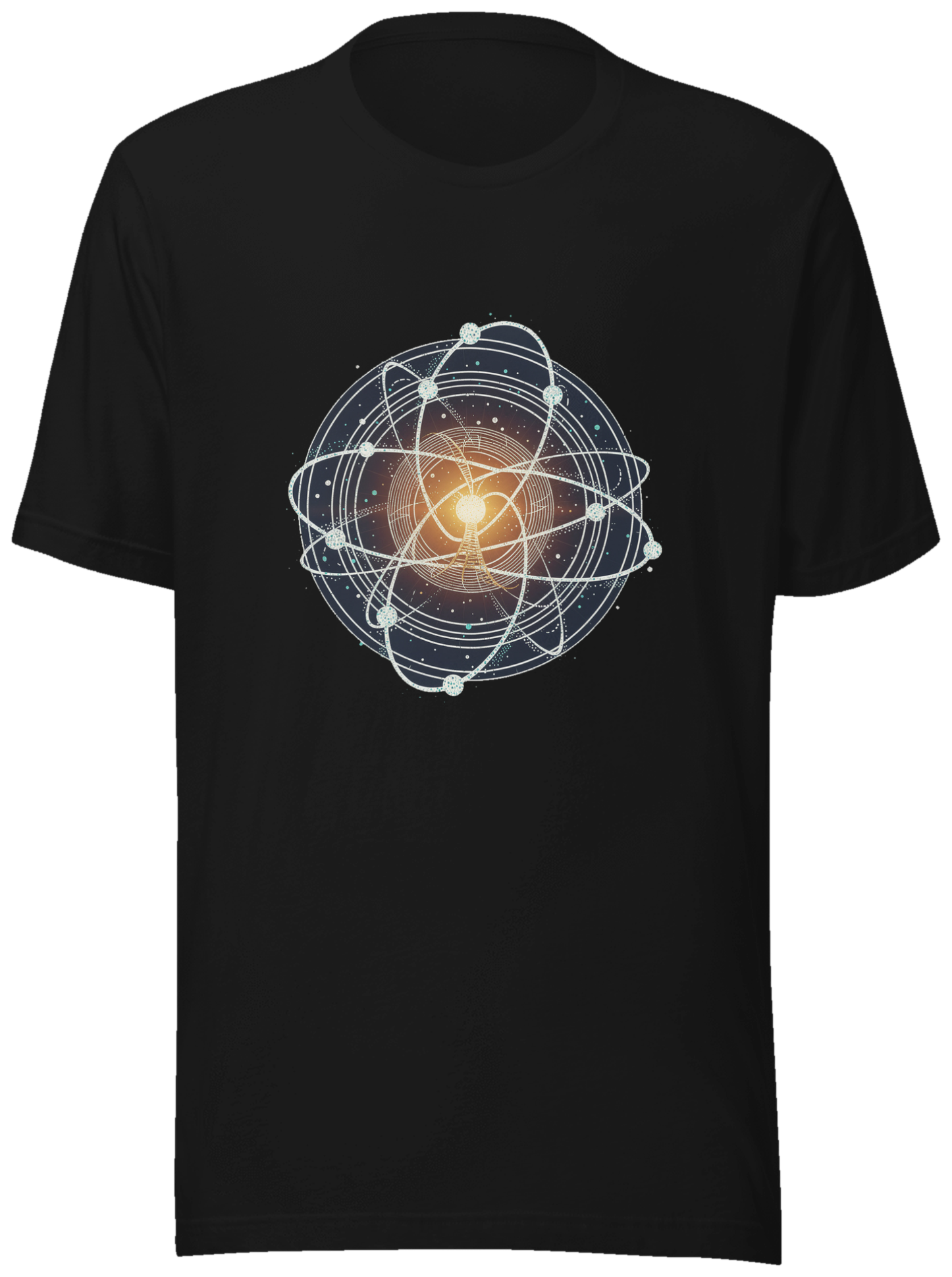 Luminous Atoms — Marie Curie × Thomas Edison on a tee